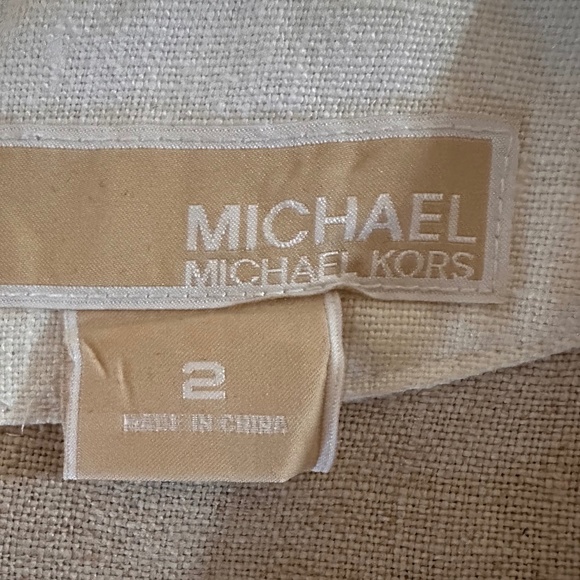 Michael Kors Sheath Dress in 100% Linen, Size 2 - Picture 3 of 3
